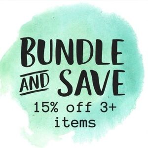 Bundle and Save 15% Graphic - Teal Watercolor